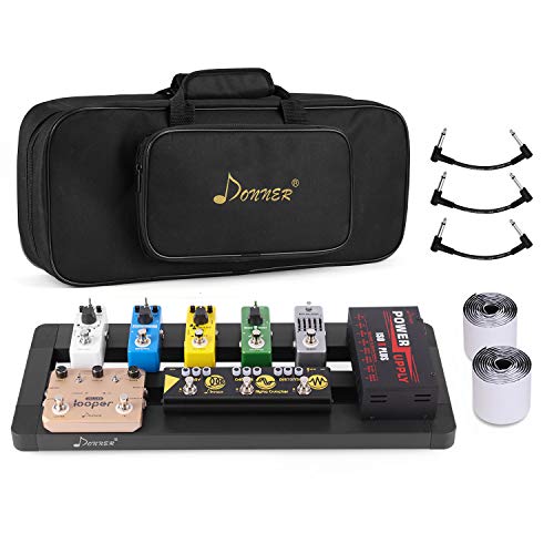 Product Cover Donner Guitar Pedal Board Case DB-4 Disassembled Pedalboard with Bag