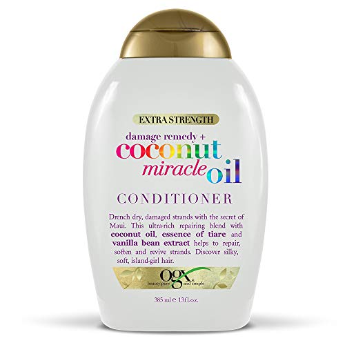 Product Cover OGX Extra Strength Damage Remedy + Coconut Miracle Oil Conditioner, 13 Ounce