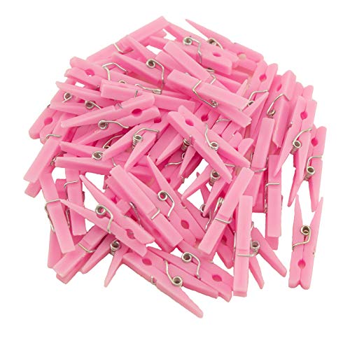 Product Cover Tytroy Baby Shower Clothespins Small Clothespins Favors - Party Game 48pc (Pink)