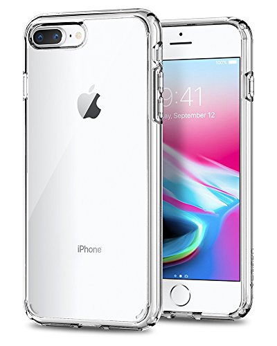 Product Cover Spigen Ultra Hybrid [2nd Generation] Designed for Apple iPhone 8 Plus Case (2017) / Designed for iPhone 7 Plus Case (2016) - Crystal Clear