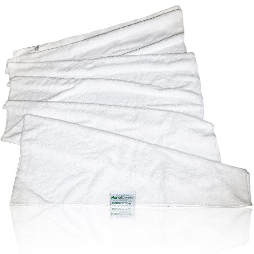 Product Cover Nano Towels Body Bath & Shower Towel. Huge & Super Absorbent. Wipes Away Dirt, Oil and Cosmetics. Use As Your Sports, Travel, Fitness, Kids, Beauty, Spa Or Salon Luxury Towel. (30 x 55