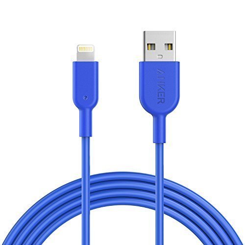 Product Cover Anker PowerLine II Lightning Cable (6ft), Probably The World's Most Durable Cable, MFi Certified for iPhone X / 8 / 8 Plus / 7 / 7 Plus / 6 / 6 Plus / 5s (Blue)