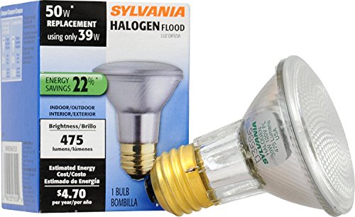 Product Cover SYLVANIA 16104 4-PACK Capsylite Halogen Dimmable Lamp / PAR20 Flood Light Reflector / 50W replacement / Medium base E26 / 39 Watt / 2850 K - warm white