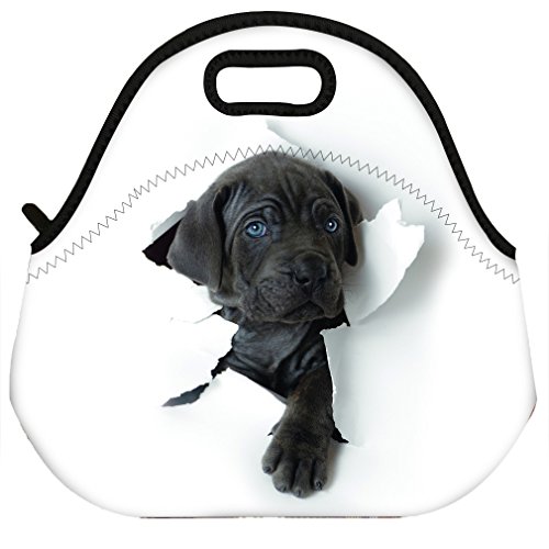 Product Cover Waterproof 3D Labrador Retriever Dog Design Thermal Insulated Neoprene Lunch Bag Tote for Men Women Work Outdoor