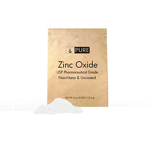 Product Cover Zinc Oxide Powder (4 oz.) by Pure Organic Ingredients, Eco-Friendly Packaging, Non-Nano, Uncoated, Food & USP Grade, For Sunscreen, Diaper Rash Ointment, Burn Relief & Chapped Lips Remedy