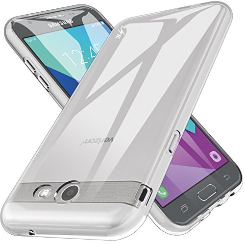 Product Cover LK Case for Samsung Galaxy J7 V / J7 2017 / J7 Prime / J7 Perx / J7 Sky Pro/Galaxy Halo, Ultra [Slim Thin] TPU Rubber Soft Skin Silicone Protective Case Cover (Clear)