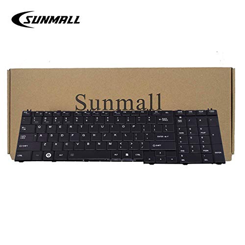 Product Cover C655 Keyboard Compatible with Toshiba Satellite, SUNMALL Keyboard Replacement Compatible with Toshiba Satellite C655 I655 C755 I755 Series Laptop