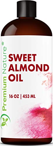 Product Cover Sweet Almond Oil Natural Carrier Oil - 16 oz Cleansing Properties Evens Skin Tone Treats Irritated Skin Nourishes Moisturizes & Prevents Aging Premium Nature