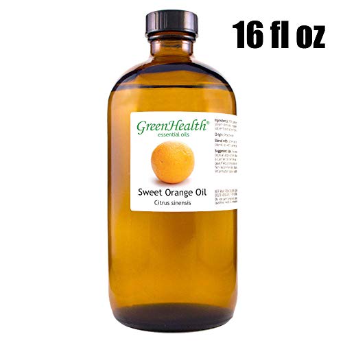Product Cover GreenHealth Sweet Orange - 100% Pure Essential Oil 16 fl oz (473 ml) Glass Bottle