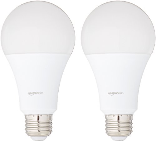 Product Cover AmazonBasics 100 Watt Equivalent, Daylight, Non-Dimmable, A21 LED Light Bulb | 2-Pack