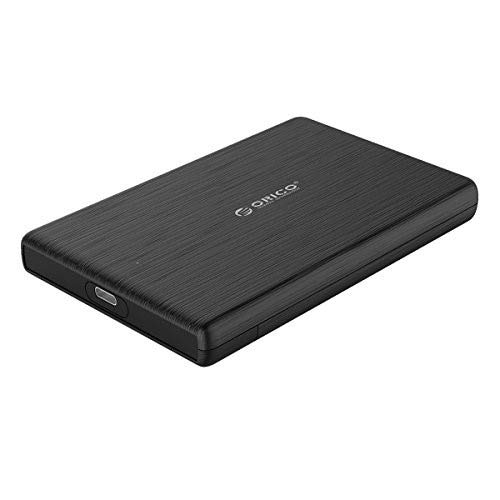 Product Cover ORICO 2.5 External Hard Drive Enclosure, SATA III to USB Type C for HDD/SSD, Tool Free Installation, [Supports UASP] - Black