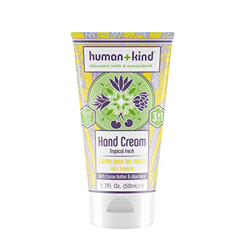 Product Cover Human+Kind Hand Cream | Nourishes and Hydrates Hands, Elbows, and Feet | Enriched with Moisturizing Avocado Oil and Shea Butter | Natural, Vegan Skin Care | Tropical Fresh Scent - 1.7 fl oz