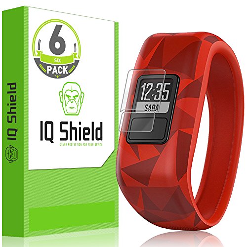 Product Cover IQ Shield Screen Protector Compatible with Garmin Vivofit Jr (6-Pack) Anti-Bubble Clear Film