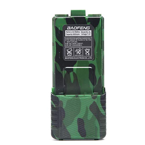 Product Cover BAOFENG Original Extended High Capacity Battery (3800mAh) for DM-5R UV-5R Plus UV-5RE BF-F8HP UV-5RTP Series Two Way Radio (Camouflage)
