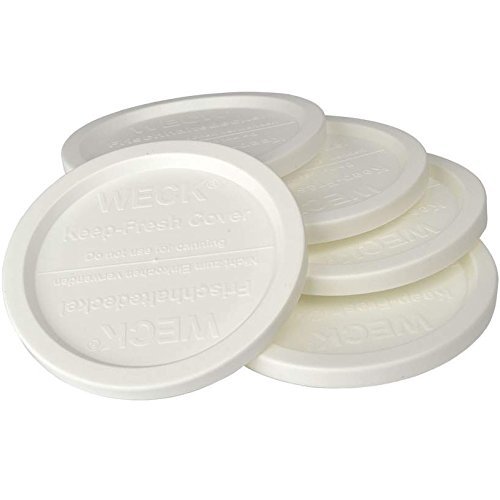 Product Cover Large WECK JAR 5 Pack Keep Fresh Plastic LIDS, 5 Pack (Large = 4