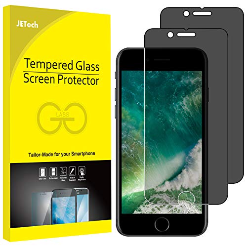 Product Cover JETech Privacy Screen Protector for Apple iPhone 7 Plus and iPhone 8 Plus 5.5-Inch, Anti-Spy Tempered Glass Film, 2-Pack