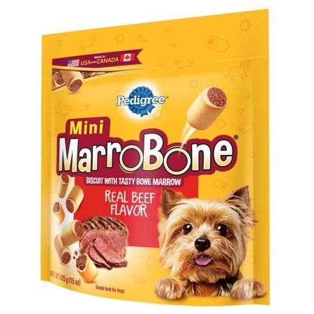 Product Cover PEDIGREE MARROBONE Real Beef Flavor Toy/Small Snacks for Dogs 15 Ounces (2 Pack)