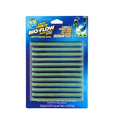 Product Cover Green Gobbler SYNCHKG121210 BIO-Flow Strips-12 (Drain Cleaner & Deodorizer), 12 Pac