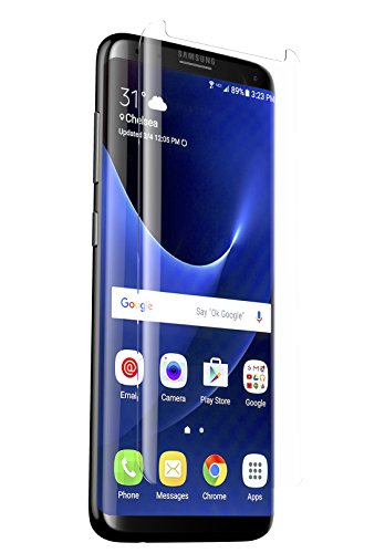 Product Cover ZAGG Glass Curve Screen Protector for Samsung Galaxy S8 Plus - Case-Friendly Coverage for Curved Screen Devices - Oil-Resistant Nano Coating - Scratch-Resistant Tempered Glass