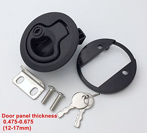Product Cover Slam Latch Hatch Round Pull Latch with Lock (OWACH AL-958-2L) for 1/2