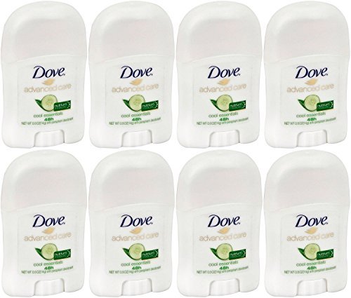 Product Cover Dove Advanced Care Antiperspirant & Deodorant Stick, Cool Essentials, Travel Size 0.5 Ounce (Pack of 8)