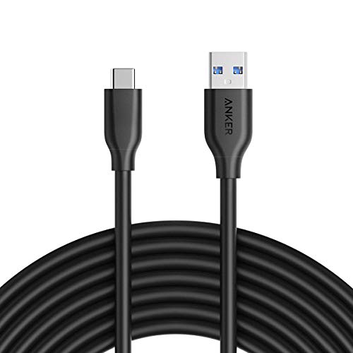 Product Cover Anker Powerline USB-C to USB 3.0 Cable (10ft) with 56k Ohm Pull-up Resistor for Galaxy S8, S8+, MacBook, Nintendo Switch, Sony XZ, LG V20 G5 G6, HTC 10, Xiaomi 5 and More