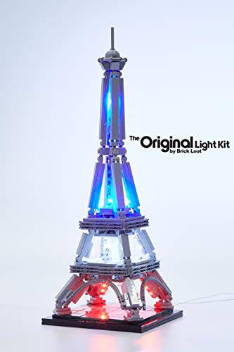 Product Cover Brick Loot LED Lighting Kit for Your Lego Eiffel Tower Set 21019 (Lego Set not Included)