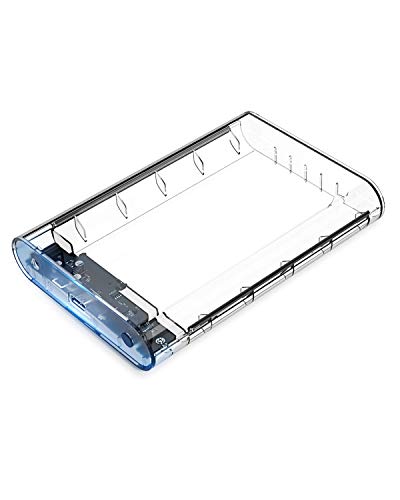Product Cover ORICO USB 3.0 External Hard Drive Enclosure for 3.5 inch SATA HDD Supports 10TB UASP SATA III Tool-Free Design - Clear