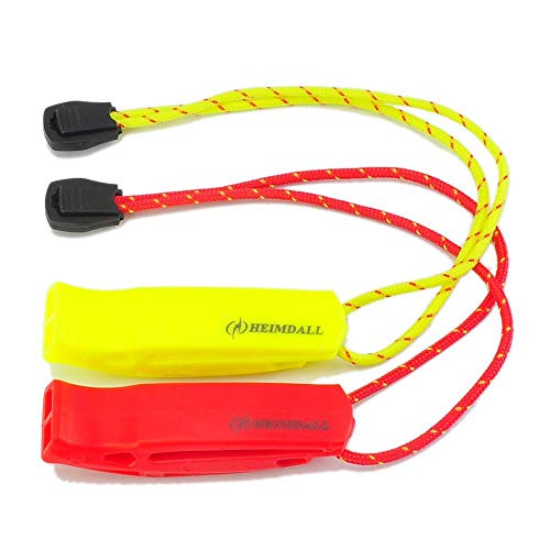 Product Cover HEIMDALL Safety Whistle with Lanyard (2 Pack) for Boating Camping Hiking Hunting Emergency Survival Rescue Signaling