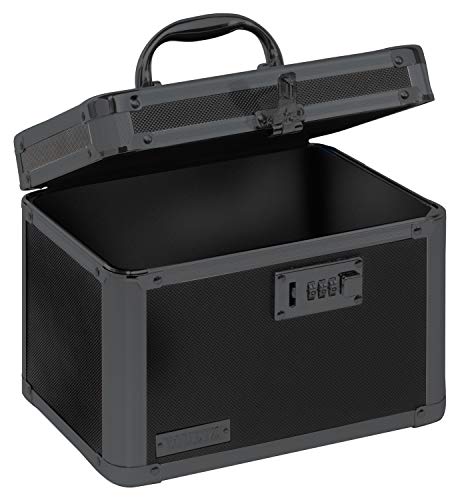 Product Cover Vaultz Combination Lock Box, 7.75 x 7.25 x 10 Inches, Tactical Black (VZ03588)