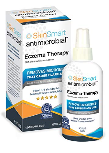 Product Cover SkinSmart Eczema Therapy Removes Bacteria so Skin Can Heal, 8 Ounce Clear Spray and Safe for Babies, Kids, Adults and Seniors
