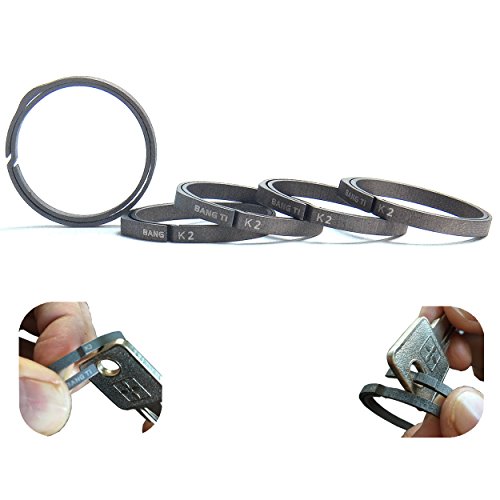 Product Cover BANG TI Titanium Nail-Saving Flexible Keyring (K2, 32mm/1.26