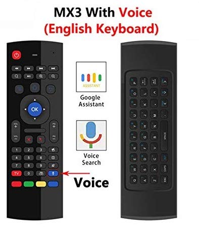 Product Cover Microware Air Remote Mouse MX3, 2.4G Kodi Remote Control, Mini Wireless Keyboard & infrared Remote Control Learning, Best For Android Smart Tv Box HTPC IPTV PC Pad XBOX Raspberry Pi 3