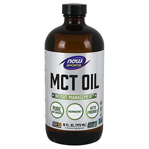 Product Cover NOW Sports Nutrition, MCT (Medium-chain triglycerides)Oil 14 g, Weight Management, Liquid, 16-Ounce