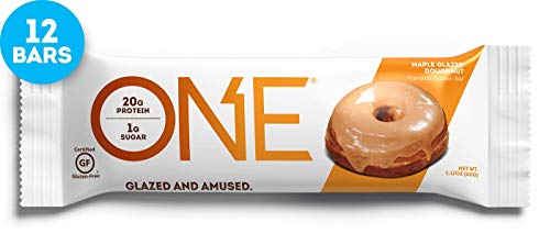 Product Cover Maple Glazed Doughnut , 12-Pack : ONE Protein Bar, Maple Glazed Doughnut, 20g Protein, 1g Sugar, 12-Pack