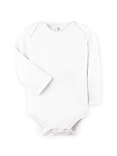 Product Cover Colored Organics Unisex Baby Organic Cotton Bodysuit - Long Sleeve Infant Onesie