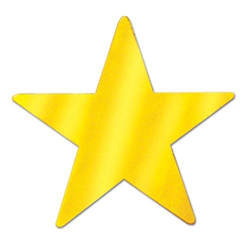 Product Cover Beistle 57027-GD Gold Metallic Star Cutouts, 3-1/2 Inch (Value 36-Pack)