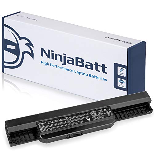 Product Cover NinjaBatt Laptop Battery for Asus K53E A32-K53 A41-K53 X44H A53S A53U X53U X53E X54C K53S K53SV A53E X53S X54H 07G016H31875 A43S K53SD A53 A54 K53 A54C A42-K53- High Performance [6 Cells/4400mAh/48Wh]