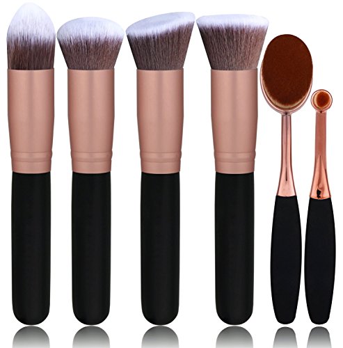 Product Cover BS-MALL Face Foundation Powder Liquid Cream Oval Makeup Brushes Set Synthetic Makeup brushes(Pack of 6)