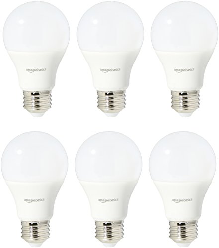 Product Cover AmazonBasics 75 Watt Equivalent, Daylight, Non-Dimmable, A19 LED Light Bulb - 6 Pack