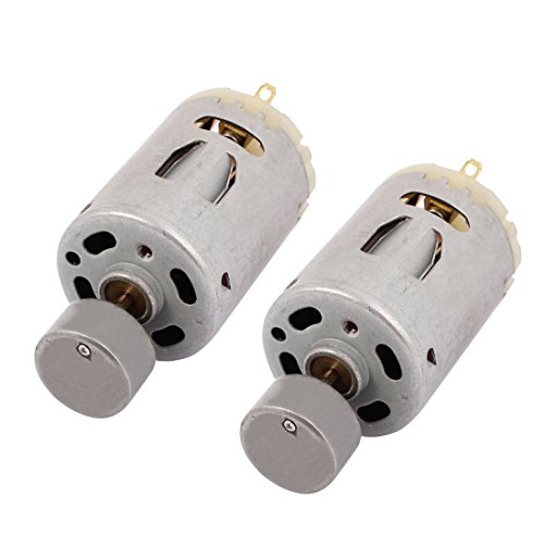 Product Cover uxcell 2Pcs DC 12V 4500RPM Large Torque Strong Magnet Micro Vibration DC Motor for Electric Toy