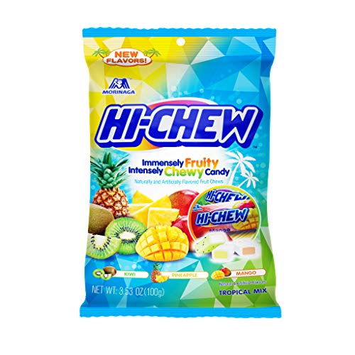 Product Cover Morinaga Hi Chew Tropical Mix Candy, 3.53 Ounce Bag - 48 per pack -- 1 each. by Morinaga [Foods]