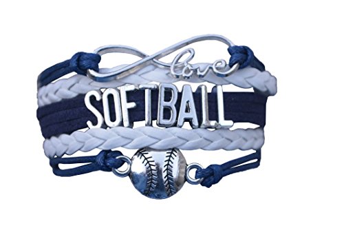 Product Cover Softball Bracelet- Softball Love Infinity Jewelry for Softball, Softball Mom or Softball Team