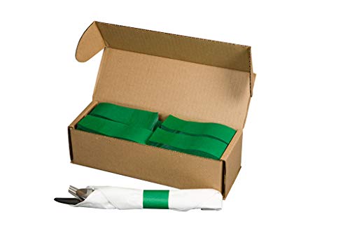 Product Cover N. F. STRING & SON, INC. Green Napkin Bands, pre-cut, 2000 per box by 