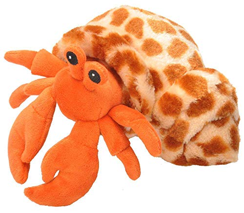 Product Cover Wild Republic Hermit Crab Plush, Stuffed Animal, Plush Toy, Gifts for Kids, Hug'Ems 7 inches