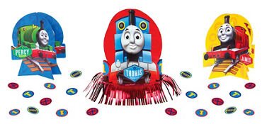 Product Cover amscan Thomas The Tank Engine Centerpiece Table Decorating Kit 23 Count Birthday Party