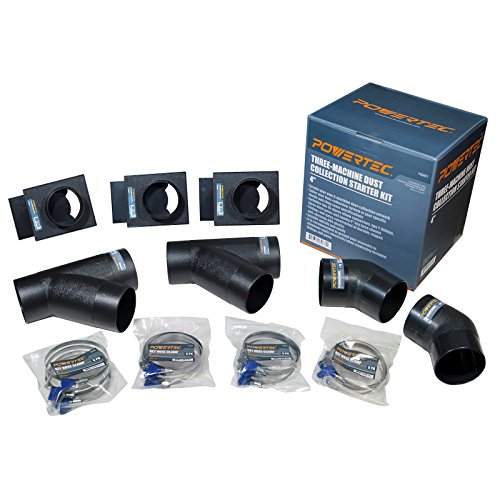 Product Cover POWERTEC 70201 4-Inch Three-Machine Dust Collection Kit