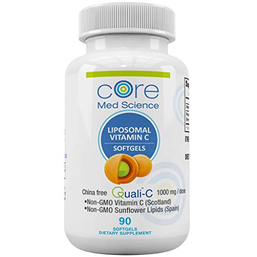 Product Cover Optimized Liposomal Vitamin C SOFTGELS 1000mg/dose -30 Servings - 90 softgels - China-Free Quali®-C Scottish Ascorbic Acid - High Absorption Immunity & Collagen Booster Supplement - Non-GMO, Non- Soy