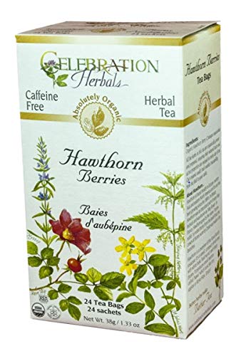 Product Cover Celebration Herbals Organic Hawthorne Berries Tea Caffeine Free - 2 Pack (48 Teabags in Total)