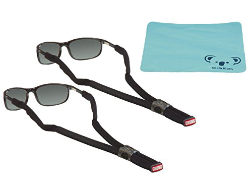 Product Cover Koala Lifestyle Chums Classic Glassfloats Floating Eyewear Retainer Sunglass Strap | Eyeglass & Glasses Float | Water Sports Holder Keeper Lanyard | 2pk Bundle + Cloth